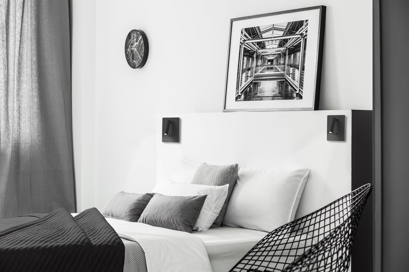 Dorchester 6-in Black LED Wall Sconce
