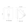 Dorchester 6-in Black LED Wall Sconce