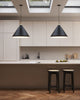 Dorothy 24-in Black With Gold Detail 1 Light Pendant