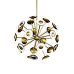 Dot 27" Chandelier - Etched Gold