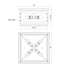 Douglas Urban Bronze 4 Lights Flush Mount