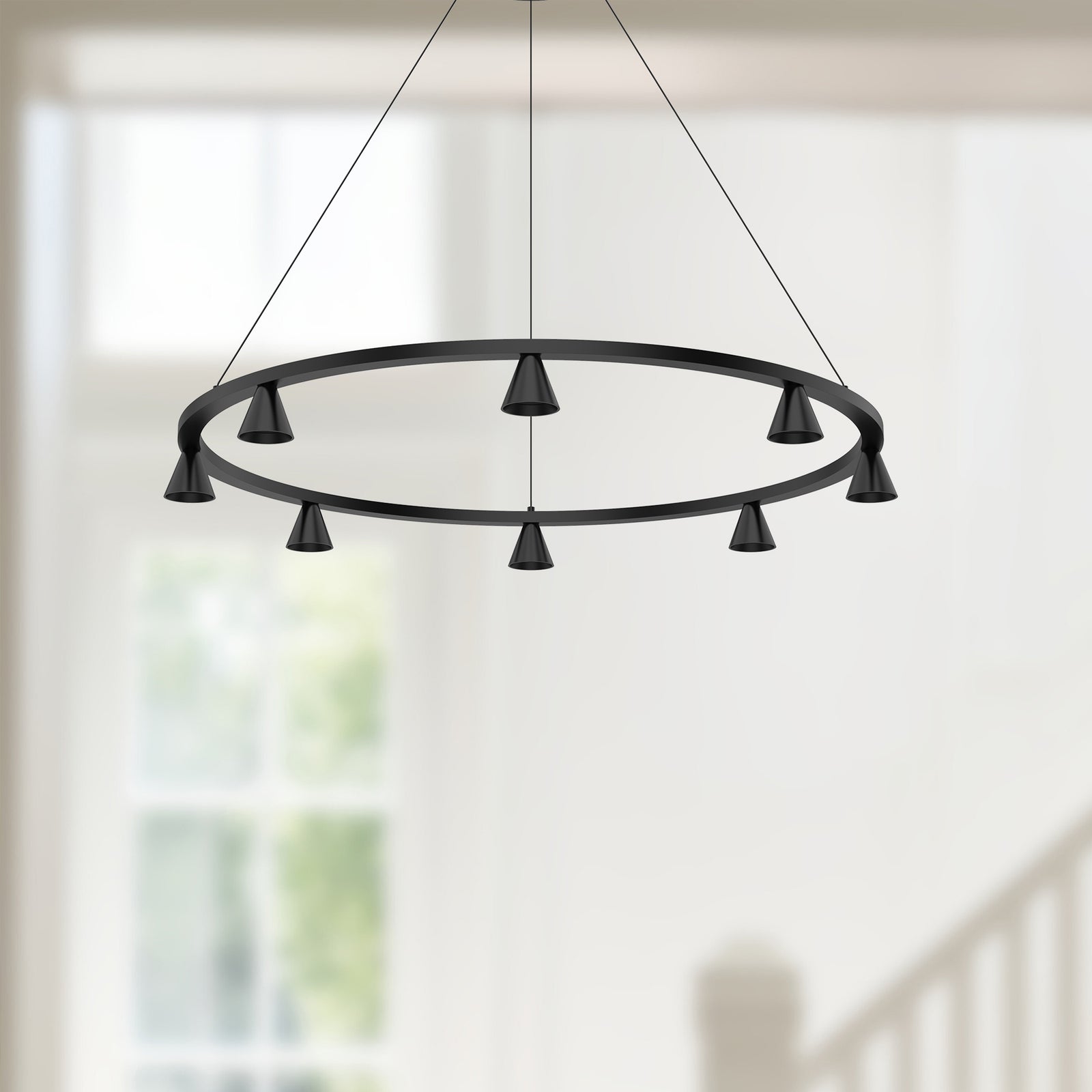 Dune 33-in Black LED Chandeliers