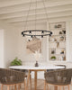 Dune 33-in Black LED Chandeliers