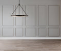 Duo 24-in Classic Black/Silver Shimmer LED Pendant