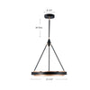 Duo 24-in Classic Black/Silver Shimmer LED Pendant