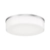 Disq 10" Round Flush Mount- Satin Nickel