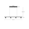 Dune 37-in Black LED Linear Pendant