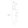 Novato 36-in Black LED Exterior Bollard