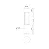 Knox 24-in Black LED Exterior Bollard