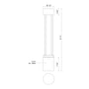 Knox 36-in Black LED Exterior Bollard
