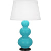Egg Blue Double Gourd Table Lamp