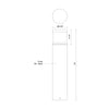 Chadworth 30-in Black LED Exterior Bollard