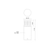 Blaine 18-in Black LED Exterior Bollard