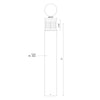 Blaine 37-in Black LED Exterior Bollard