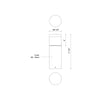 Hanover 18-in Black LED Exterior Bollard