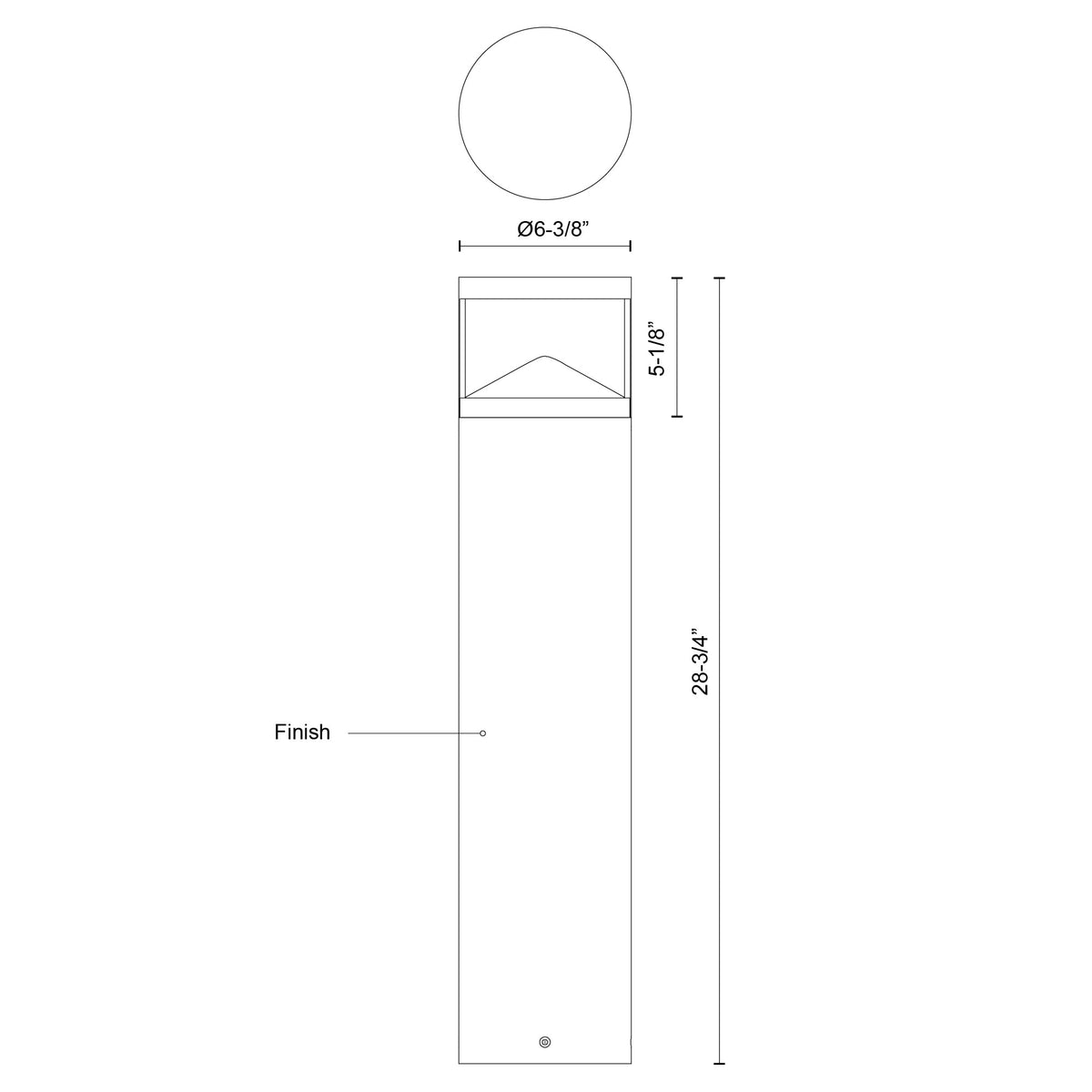 Dover LED Exterior Bollard