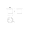 Nordic 4-in (3-in Dia.) White LED Exterior Ceiling