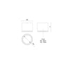 Nordic 4-in (5-in Dia.) White LED Exterior Ceiling