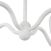 Effie 27-in Antique White/Opal Glass Socket Chandelier