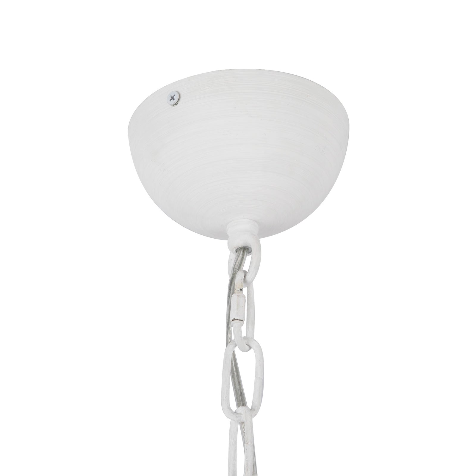 Effie 27-in Antique White/Opal Glass Socket Chandelier