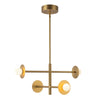 Elixir 22-in Brushed Gold LED Chandelier