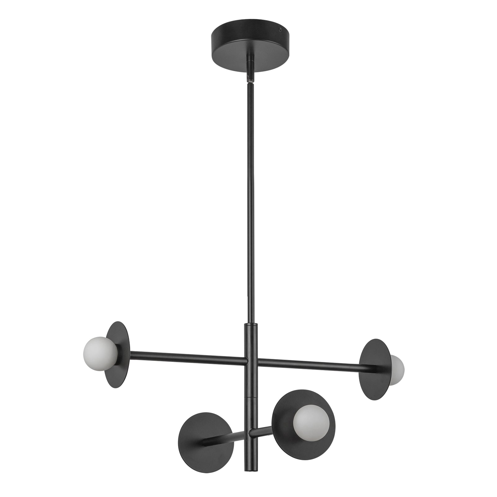 Elixir 22-in Black LED Chandelier