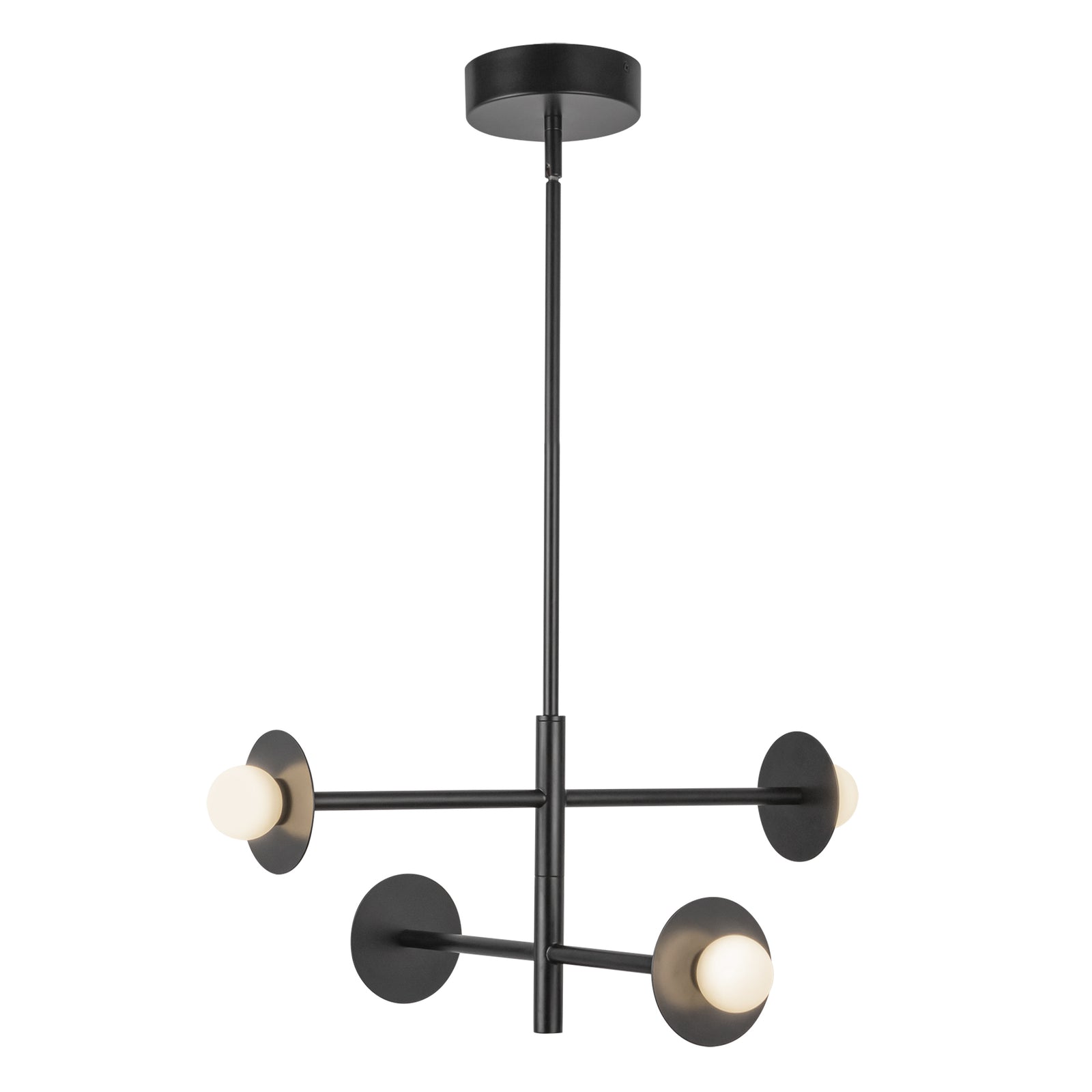 Elixir 22-in Black LED Chandelier