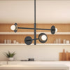Elixir 22-in Black LED Chandelier