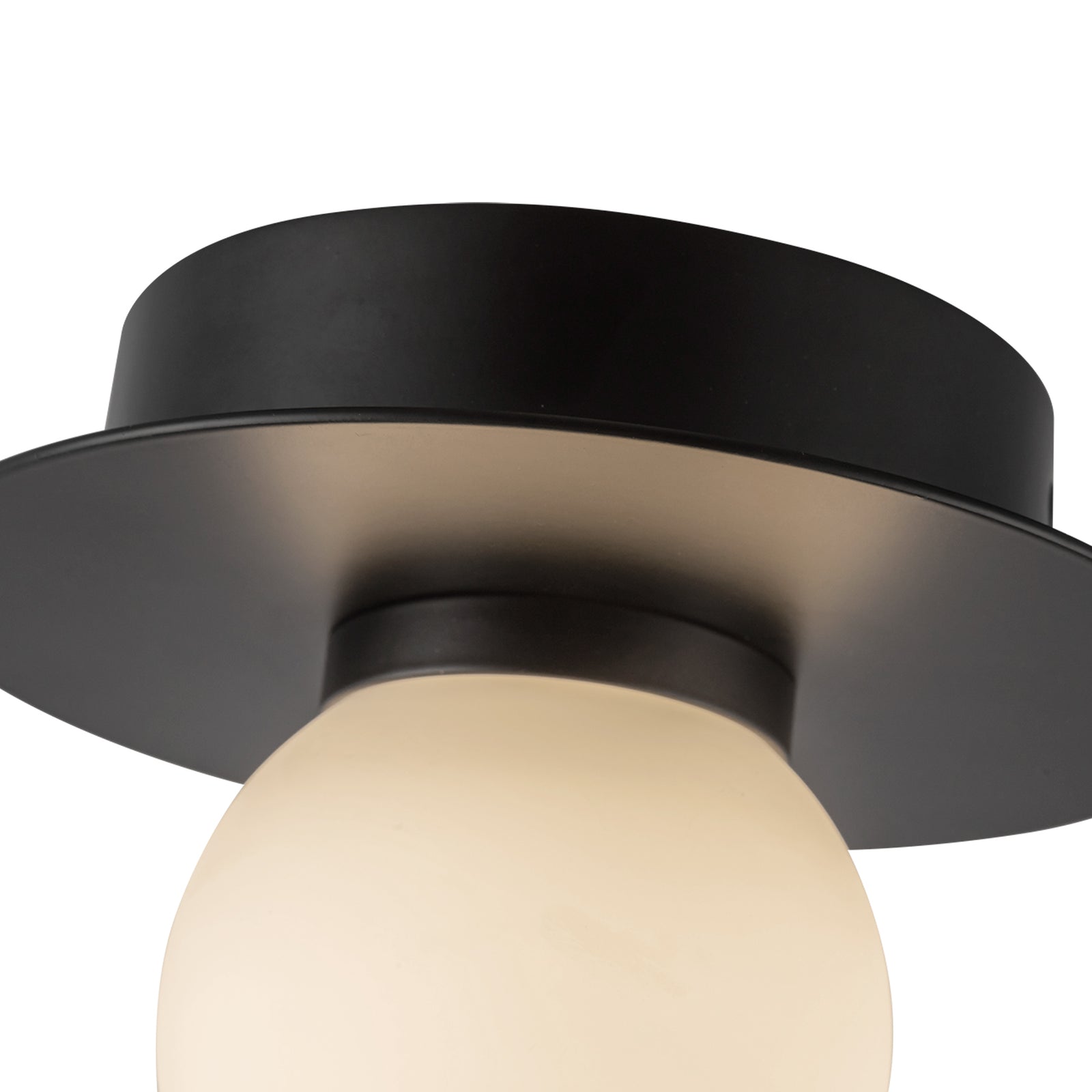 Elixir 6-in Black LED Flush Mount
