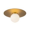 Elixir 10-in Brushed Gold LED Flush Mount
