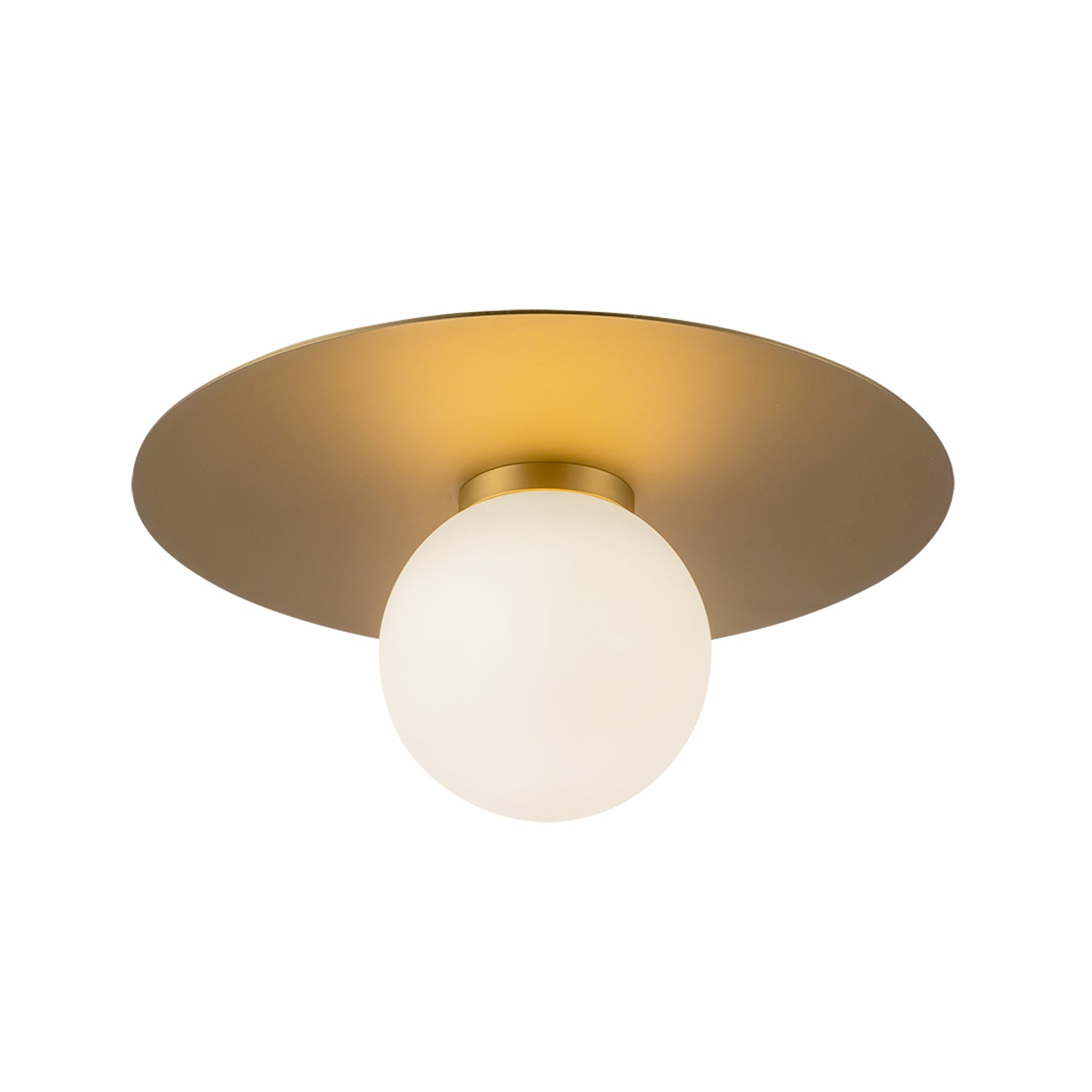 Elixir 10-in Brushed Gold LED Flush Mount