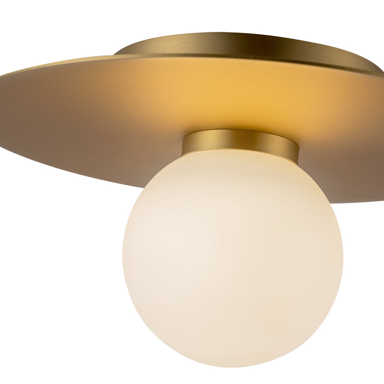 Elixir 10-in Brushed Gold LED Flush Mount