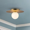 Elixir 10-in Brushed Gold LED Flush Mount