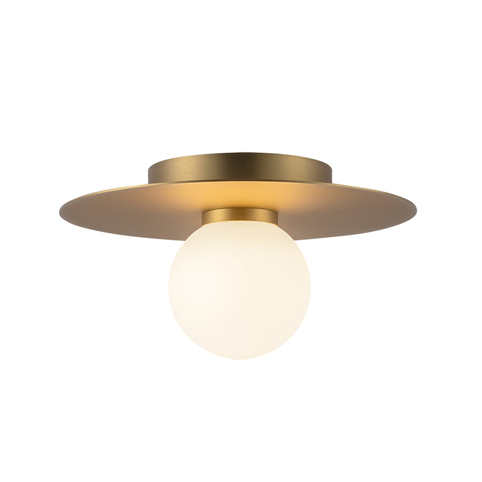 Elixir 10-in Brushed Gold LED Flush Mount