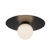 Elixir 10-in Black LED Flush Mount