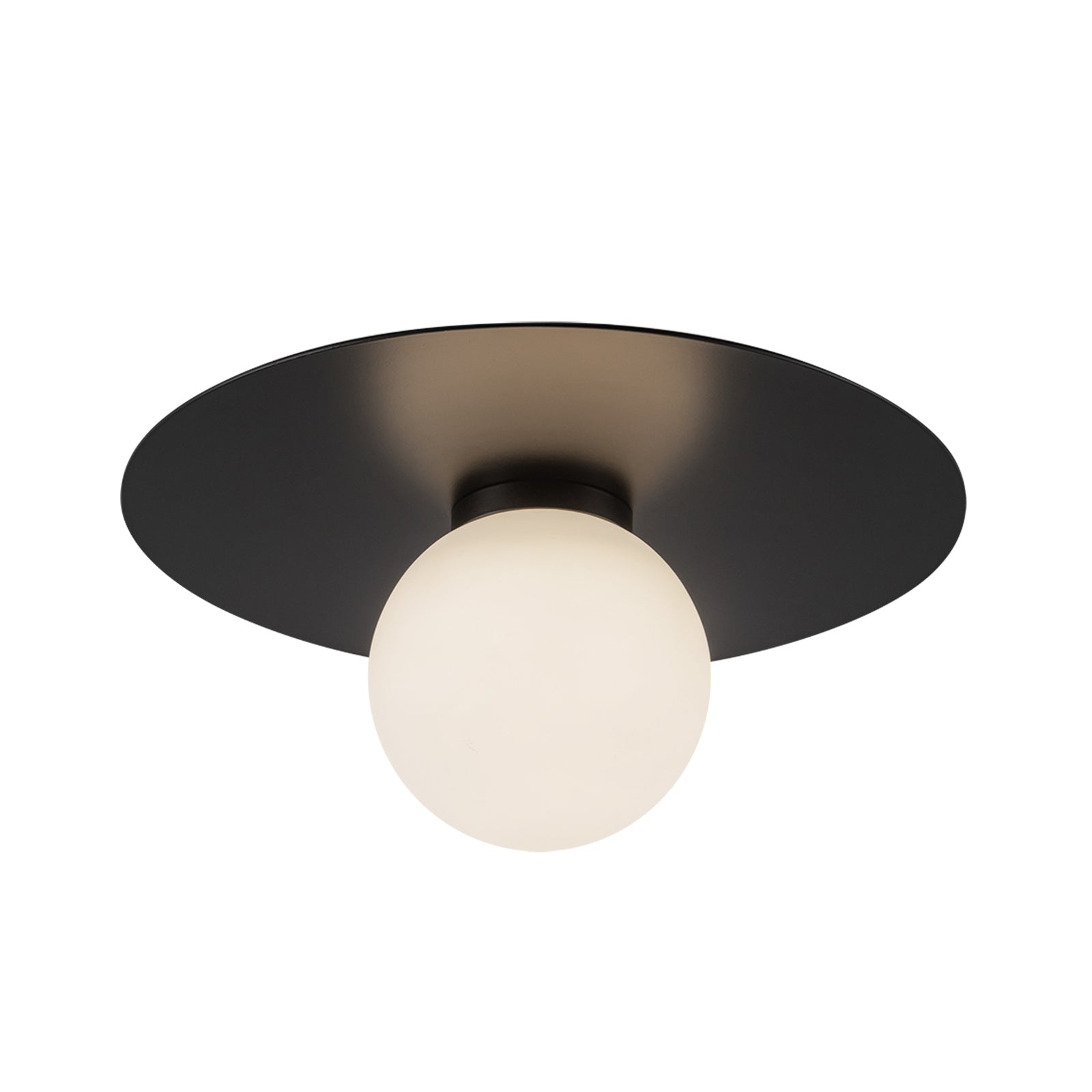 Elixir 10-in Black LED Flush Mount