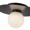 Elixir 10-in Black LED Flush Mount