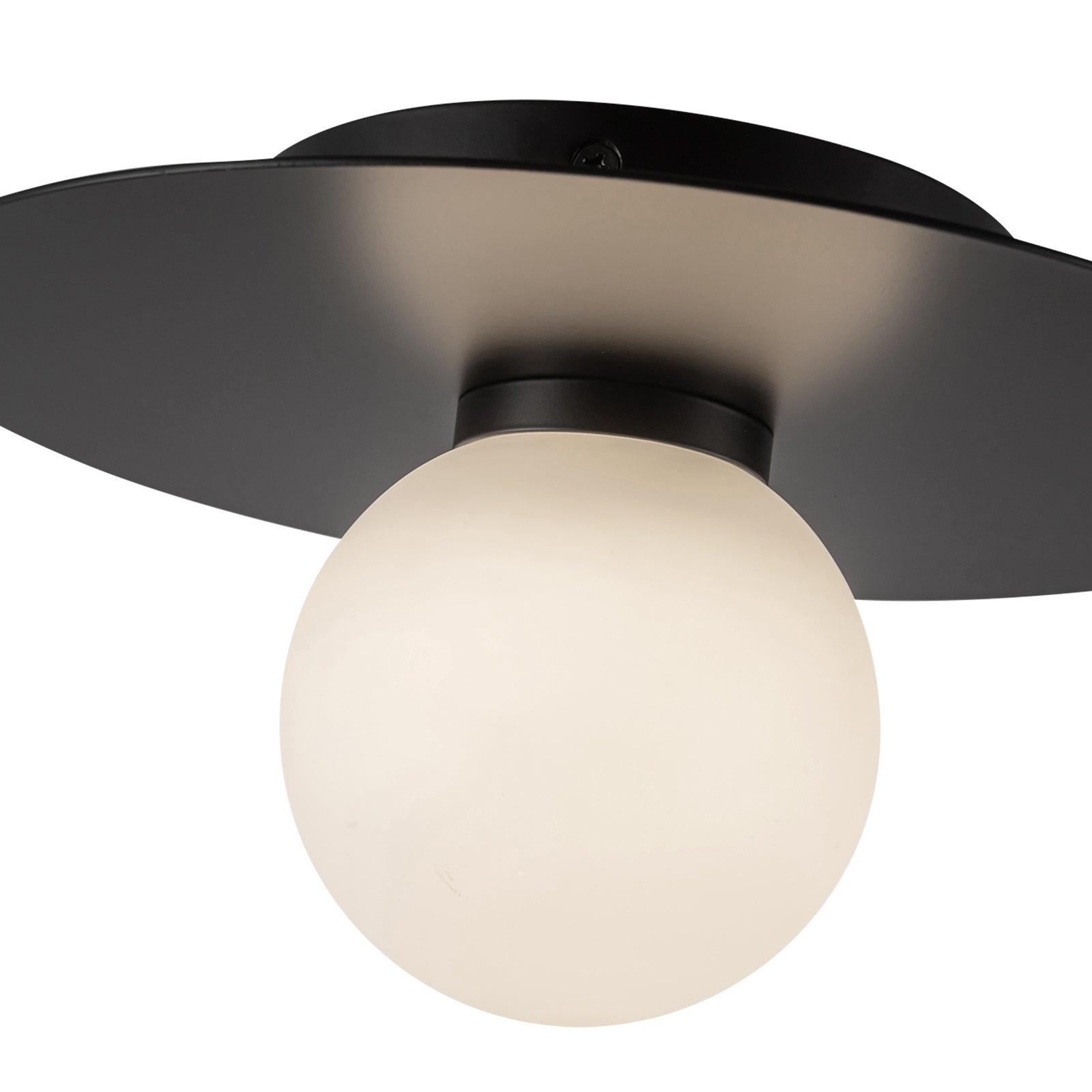 Elixir 10-in Black LED Flush Mount
