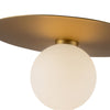 Elixir 14-in Brushed Gold LED Flush Mount