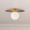 Elixir 14-in Brushed Gold LED Flush Mount