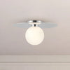 Elixir 14-in Chrome LED Flush Mount