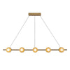Elixir 48-in Brushed Gold LED Linear Pendant