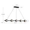 Elixir 48-in Black LED Linear Pendant