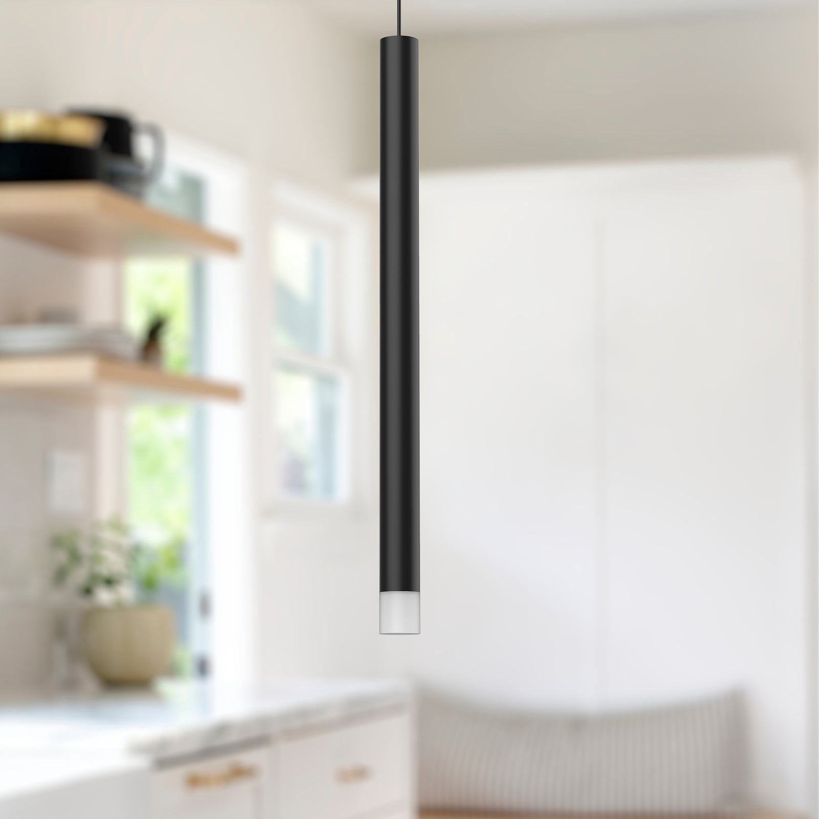 Elixir 15-in Black LED Pendant