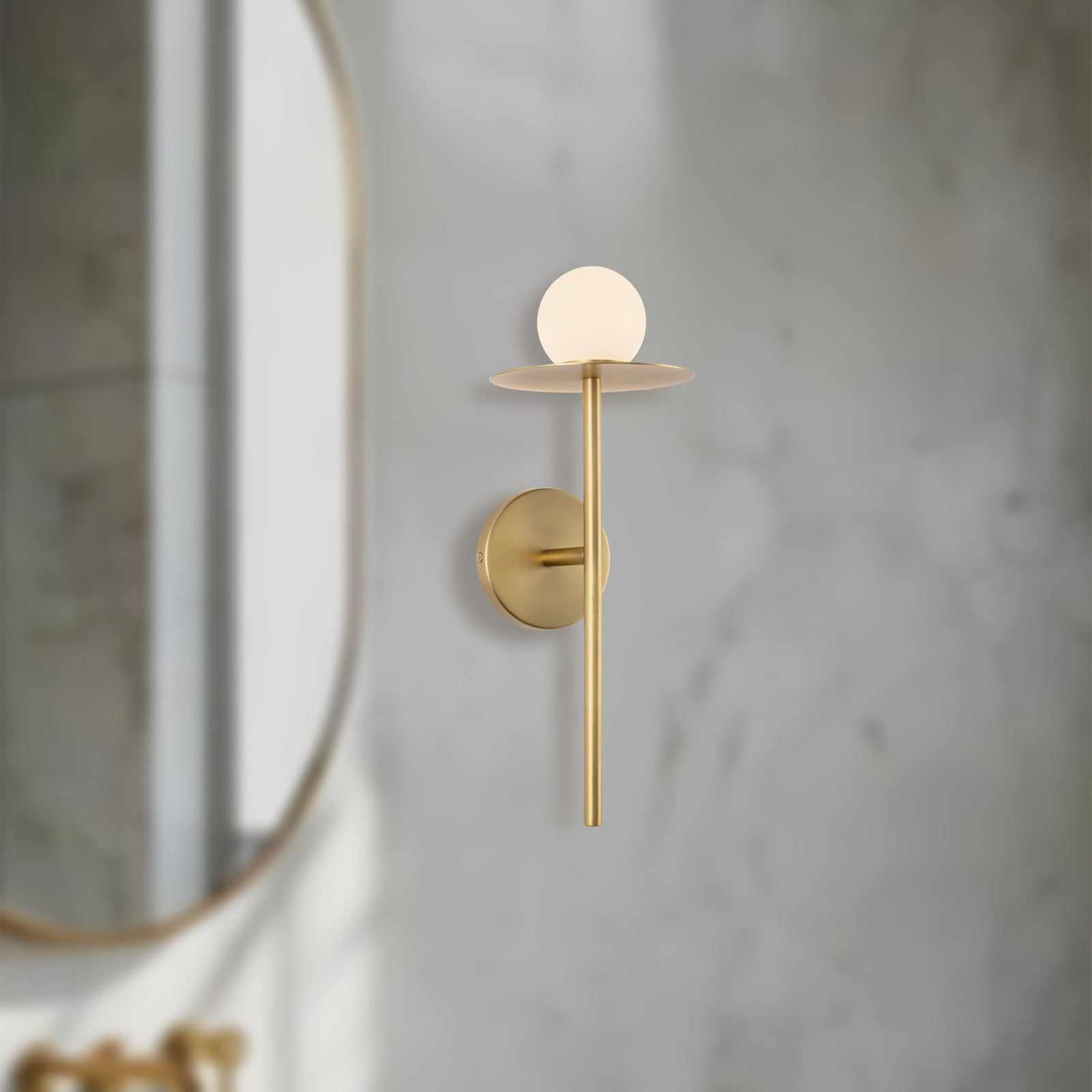 Elixir 16-in Brushed Gold LED Wall Sconce