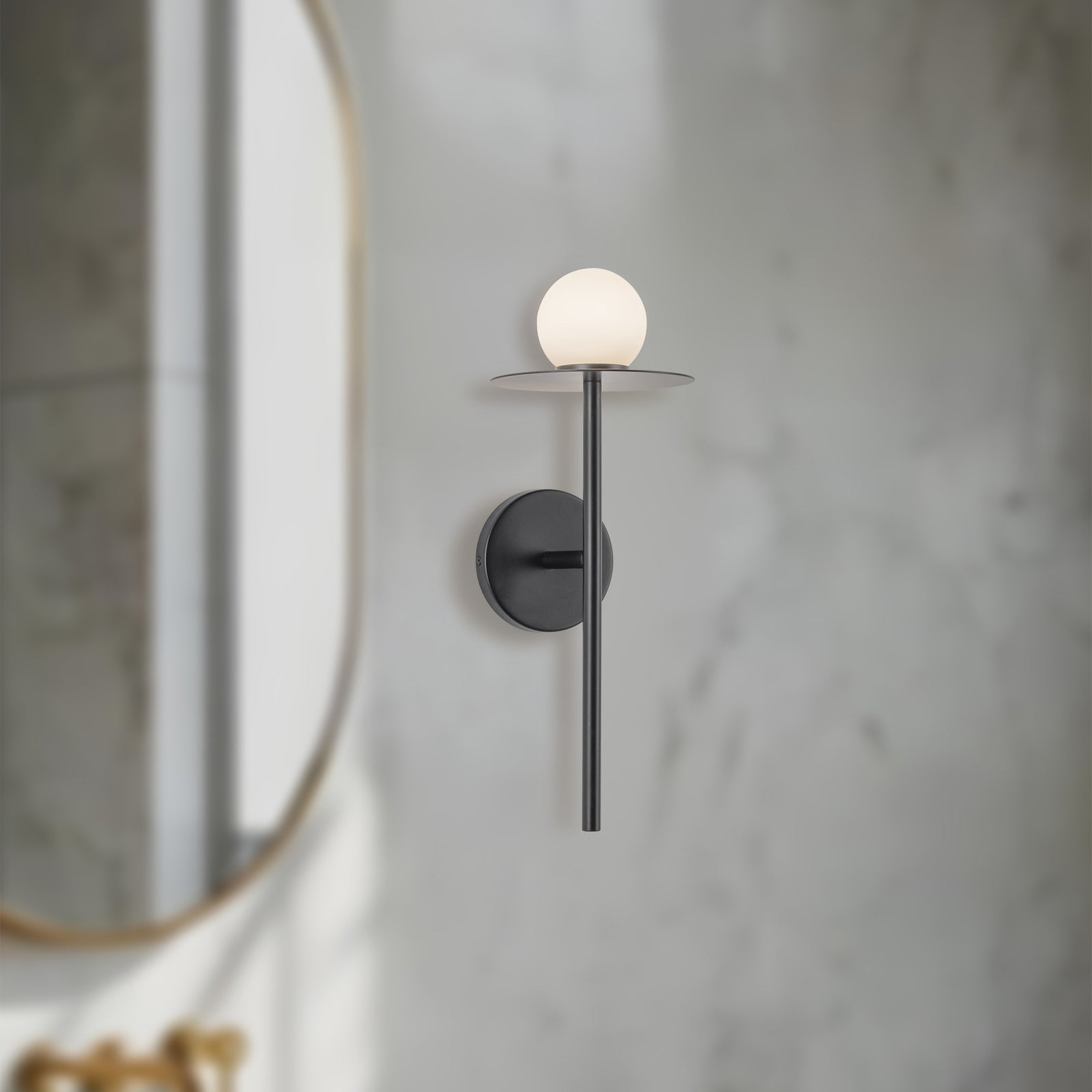 Elixir 16-in Black LED Wall Sconce