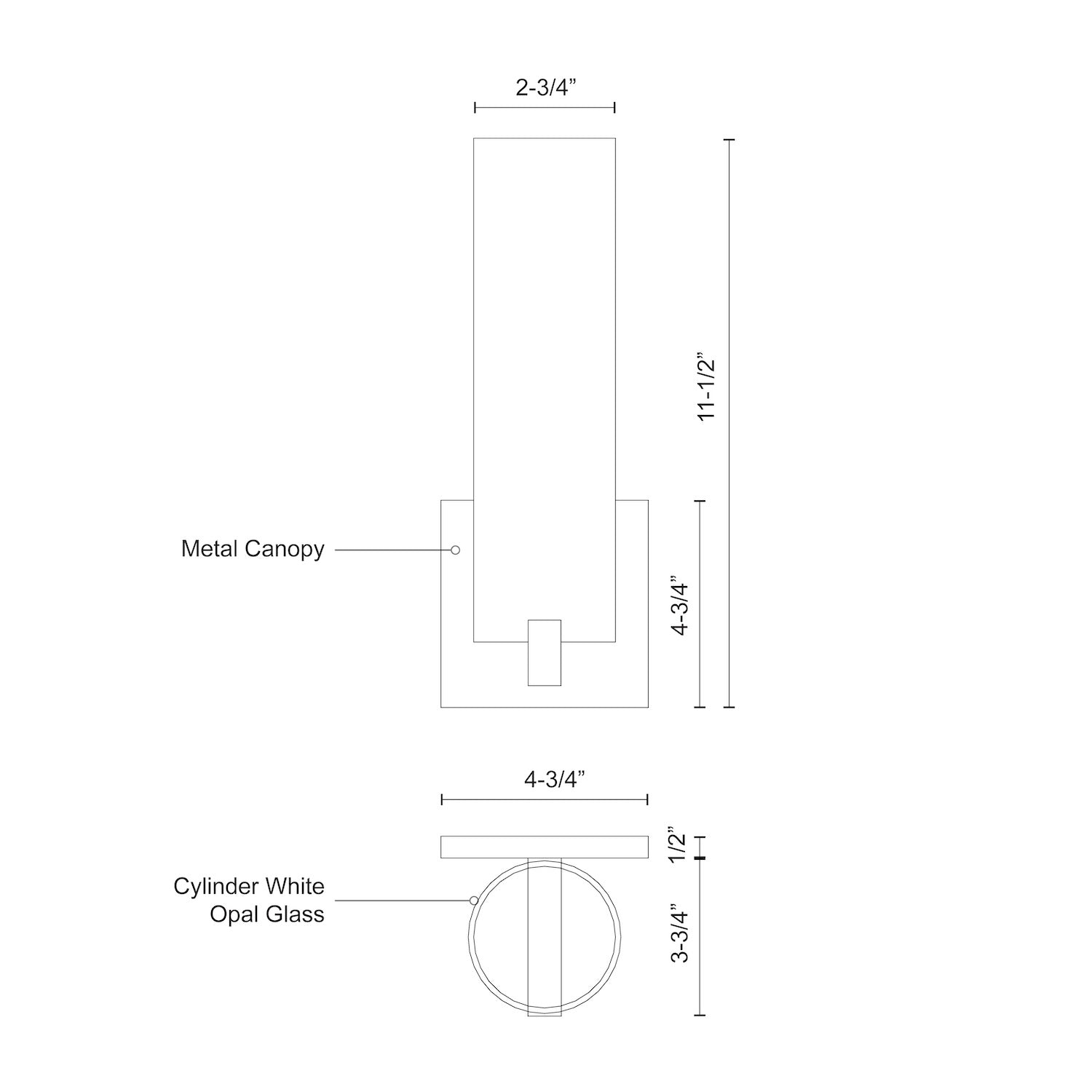 Elizabeth 12-in Brushed Gold LED Wall Sconce