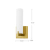 Elizabeth 12-in Black LED Wall Sconce