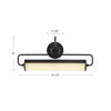 Ellen 21-in Matte Black LED Wall/Picture Light