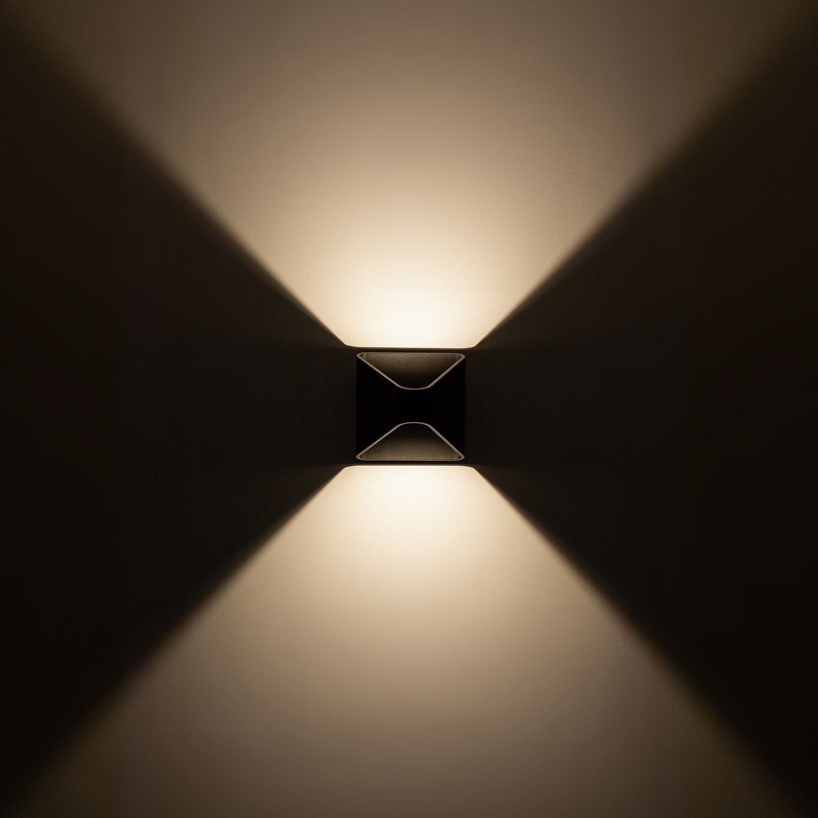 Ellis 6-in Black LED Exterior Wall Sconce